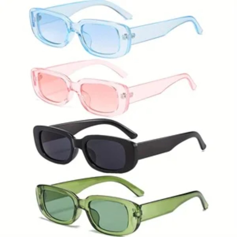 Vintage Fashion Enthusiasts - 1/4 Stück Neue Kleine Quadratische Sonnenbrille