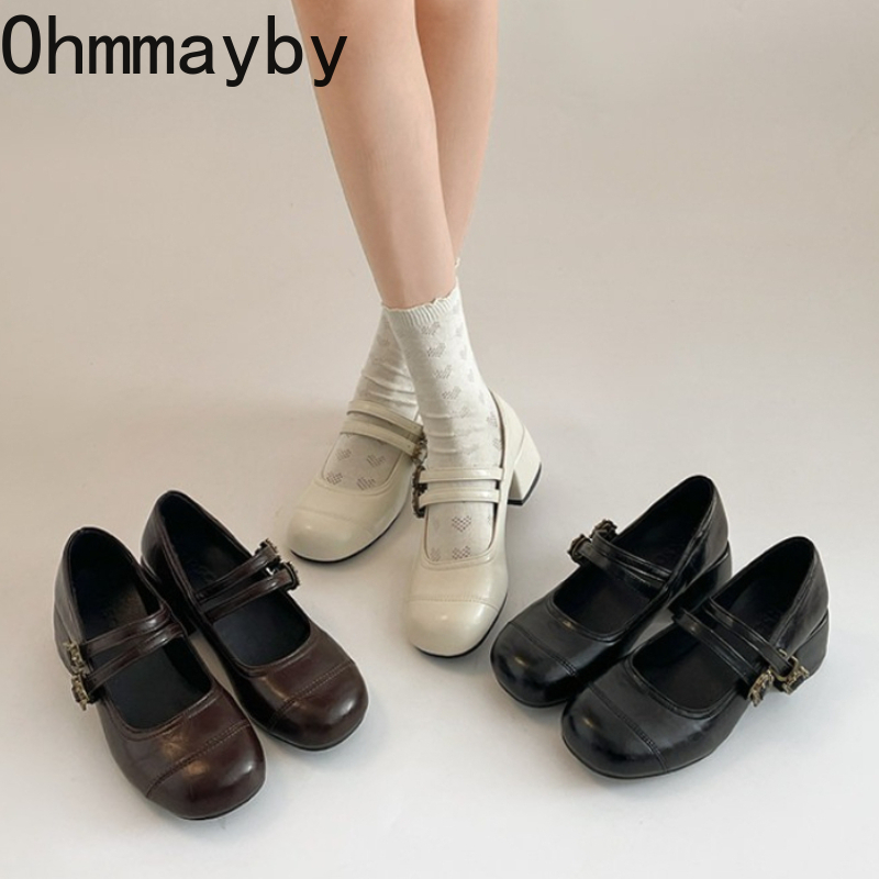 Vintage Fashion Online - Vintage Starke Ferse Frauen Mary Jane