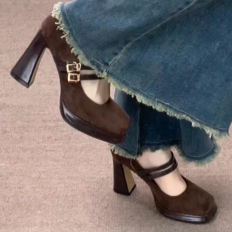 Vintage Fashion Online - Vintage Dicke Hohe Damen Mary Jane
