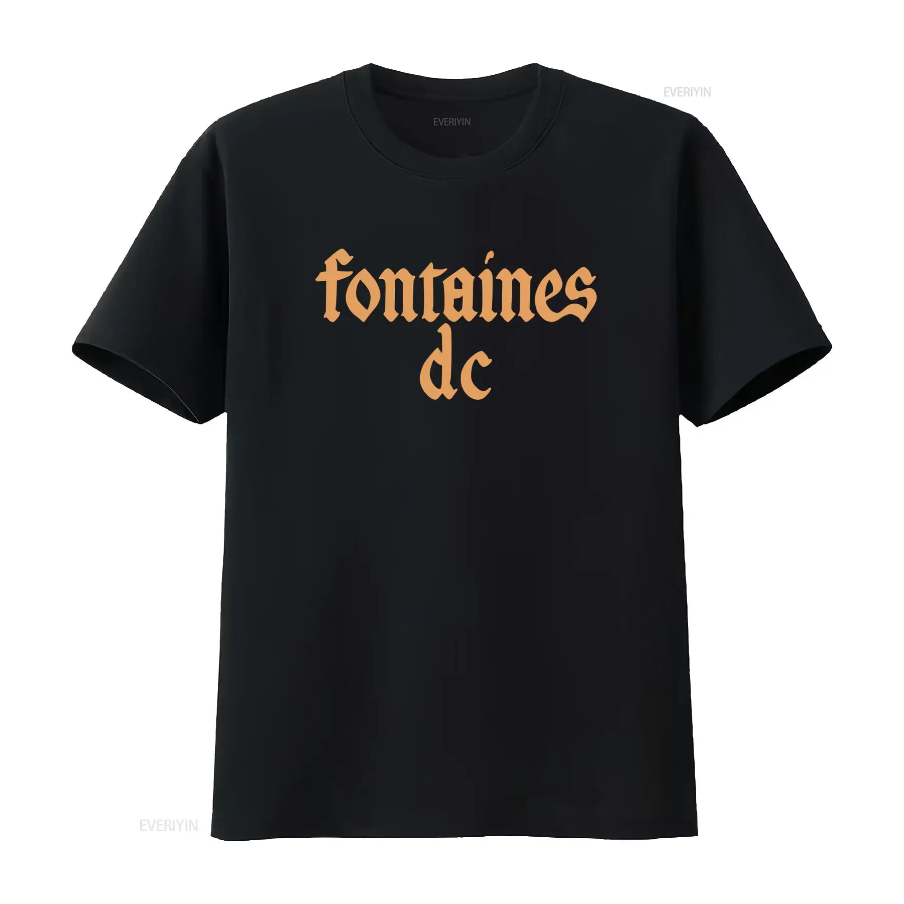 Vintage Fashion Jersey - Fontaines D C „Gothic Logo“ schwarzes