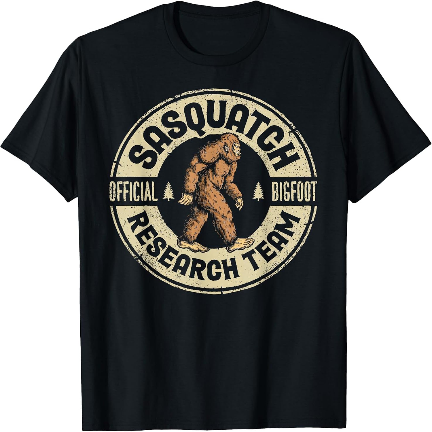 Vintage Fashion Research - Bigfoot-Forscherteam, Retro-Vintage-Sasquatch-T-Shirt für Männer und Frauen,