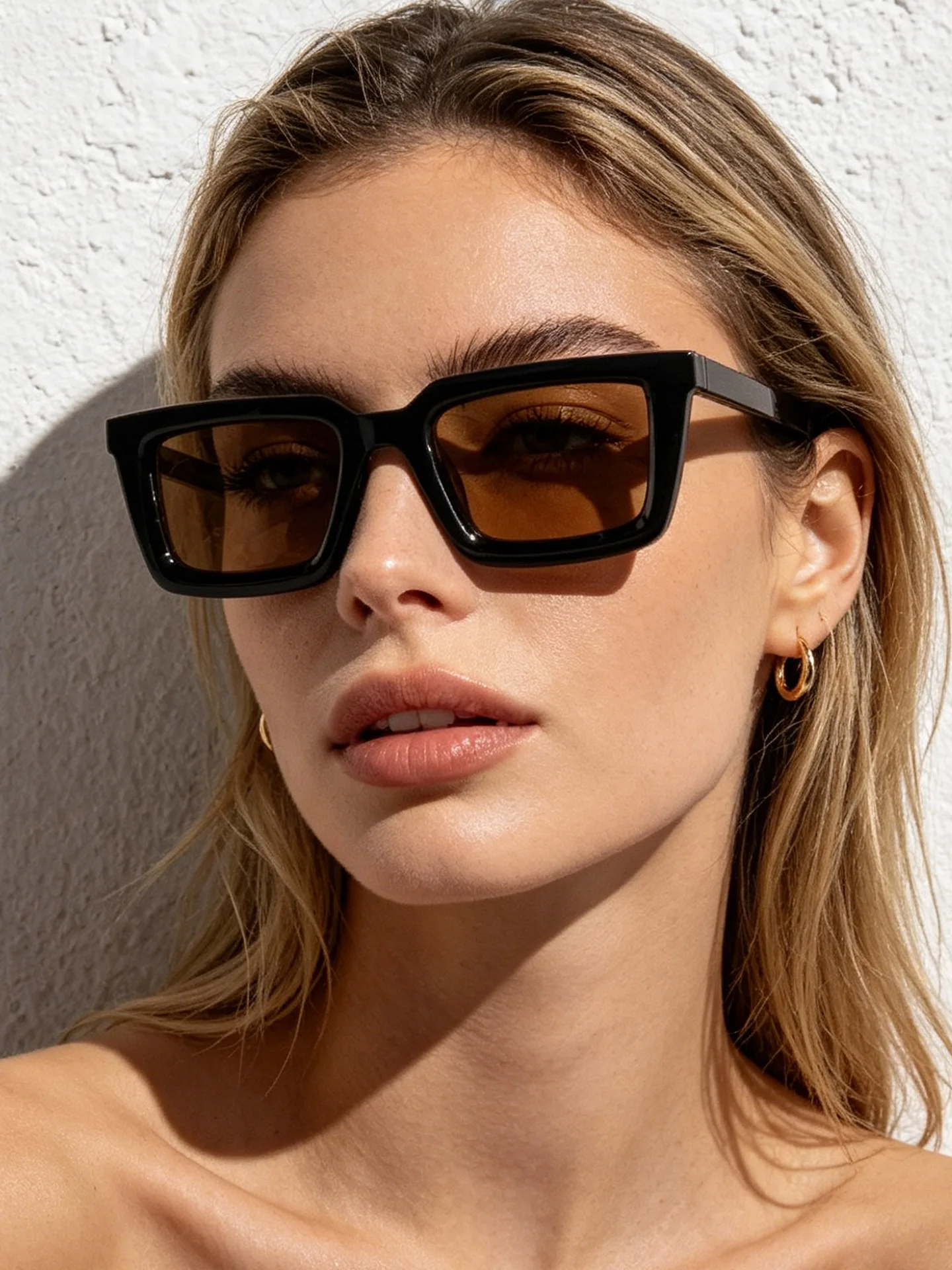 Vintage Fashion Enthusiasts - Vintage Rechteckige Sonnenbrille für Damen und