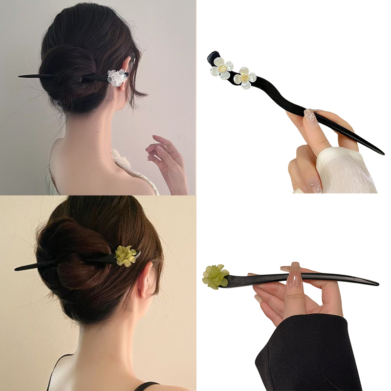Vintage Fashion Stores - Vintage Chinesischen Stil Holz Blume Haar
