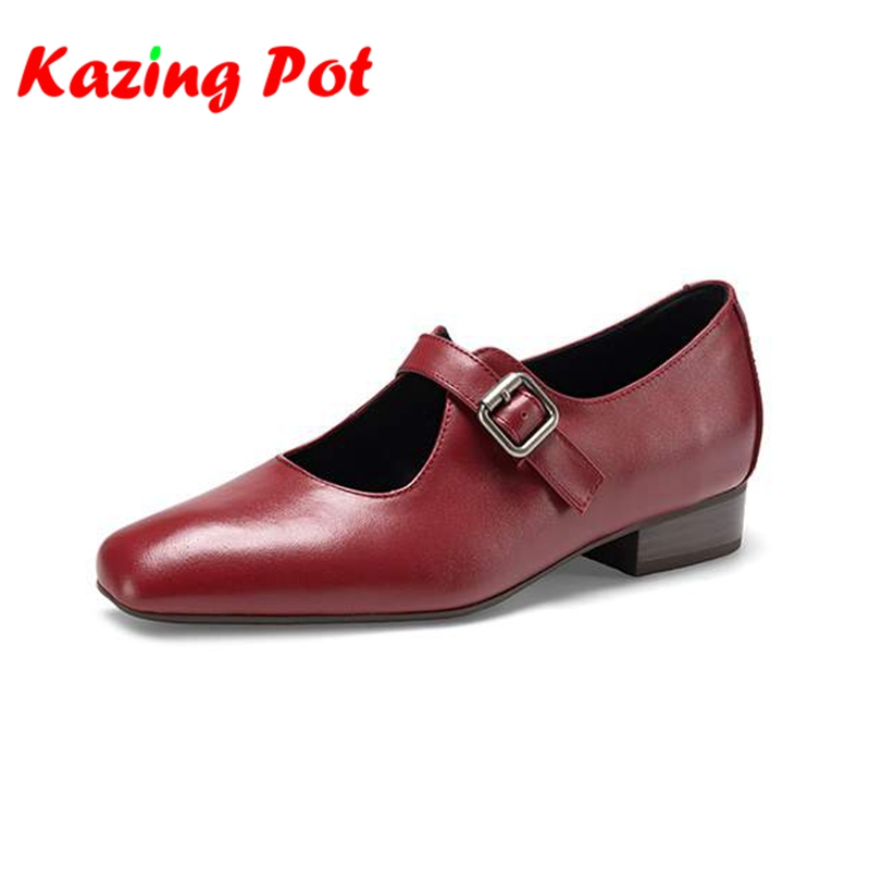 Vintage Fashion Dresses - Krazing Pot Damen-Pumps aus Vollnarbenleder mit