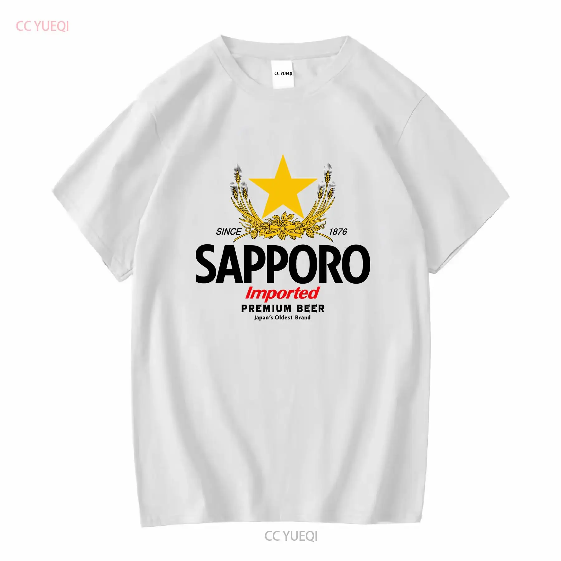 Vintage Fashion Jersey - SAPPORO Brewery Japanisches Bier-T-Shirt mit langen