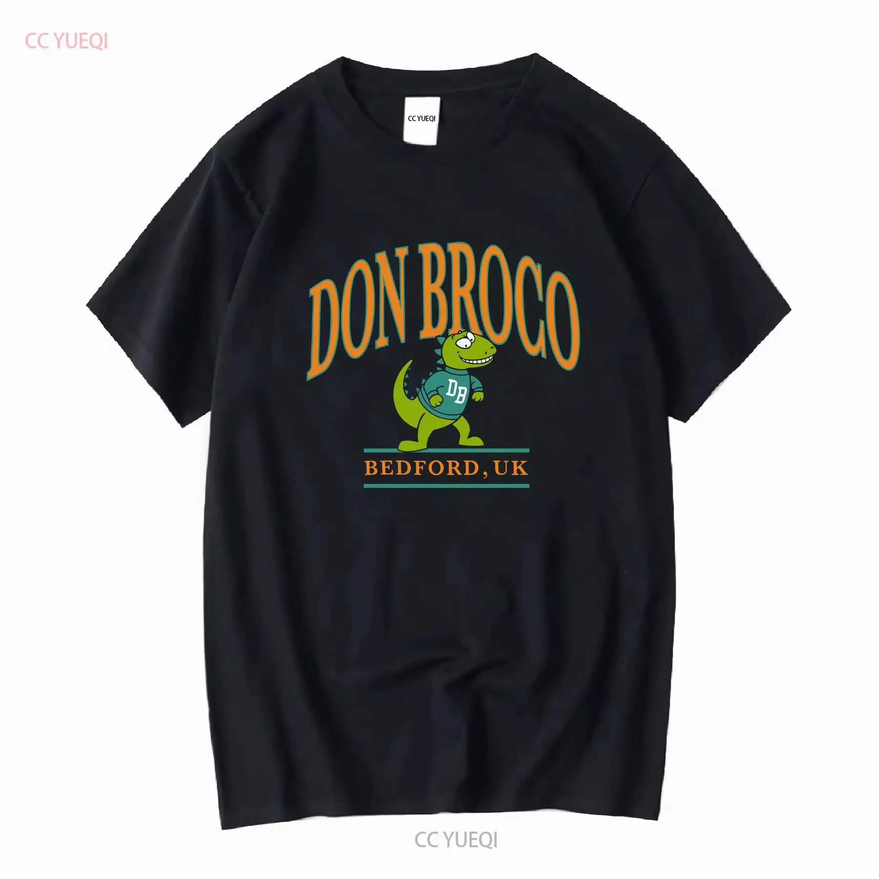 Vintage Fashion Jersey - Don Broco Bedford Dinosaurier-T-Shirt, Vintage-Stil, gewaschene