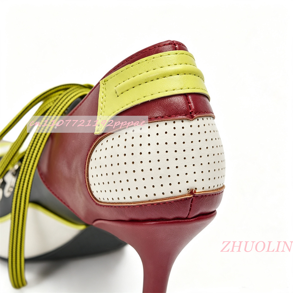 Damen-Schnürpumps mit spitzer  – Vintage Fashion Online Bewertung und Preis
