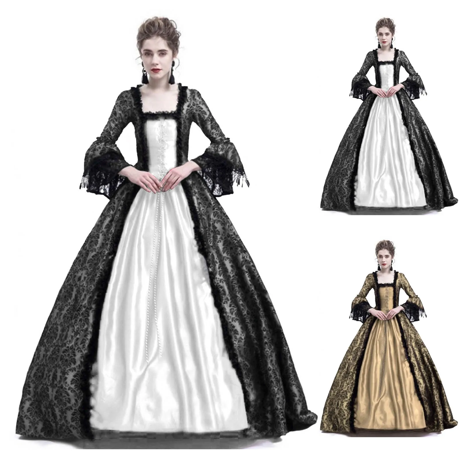 Halloween Cosplay Palast-Kostü – Vintage Fashion Dresses Bewertung und Preis